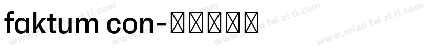 faktum con字体转换